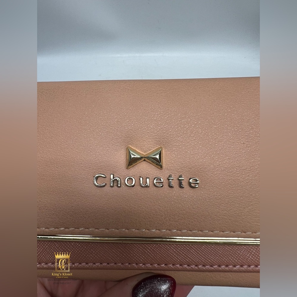 Chouette Pink Wallet With Gold Accent View 5